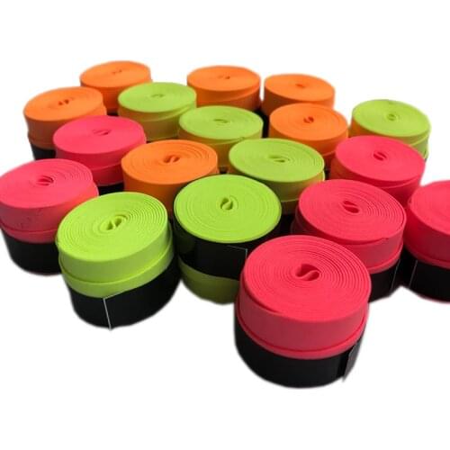 60pcs candy color Tennis Racket Grip dry feel Sweat Absorbed Wraps Taps Tennis Badminton Grips Racquet Overgrips