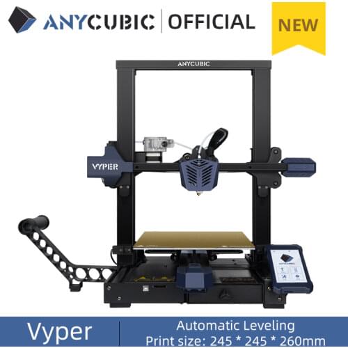 ANYCUBIC Newest FDM 3D Printer, Vyper, Auto-leveling 3D printer With 245 * 245 * 260mm Print Size Automatic Leveling 3D Printing