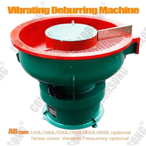 180L Hardware Accessor Vibratory Deburring Polishing Machine Aluminum Alloy Polishing Machine High Frequency Deburring Machine