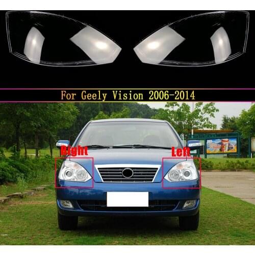 Car Front Headlight Cover Auto Headlamp Lampshade Lampcover Head Lamp Light Glass Lens Shell For Geely Vision 2006~2014