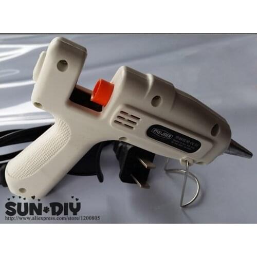 Free shipping 20W White Hot Melt Glue Gun for hand crafts handmade DIY product comfortable to use for needlework
