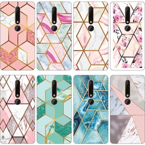 Case for Nokia 6 2018 Cases Cover Marble Silicon Shells for Nokia 6.1 Soft Fundas Bumper