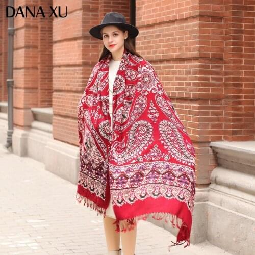 DANA XU Bufanda Mujer Wool Poncho Head Women Elegant Lady Carf And Warm Shawl Stoles Bandana Scarf Hijab Luxury Brand Pashmina