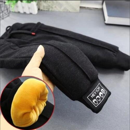 Childrens pants 2-7Y Childrens pants Boys plus velvet thick cotton KID pants Baby pants Childrens winter warm trousers