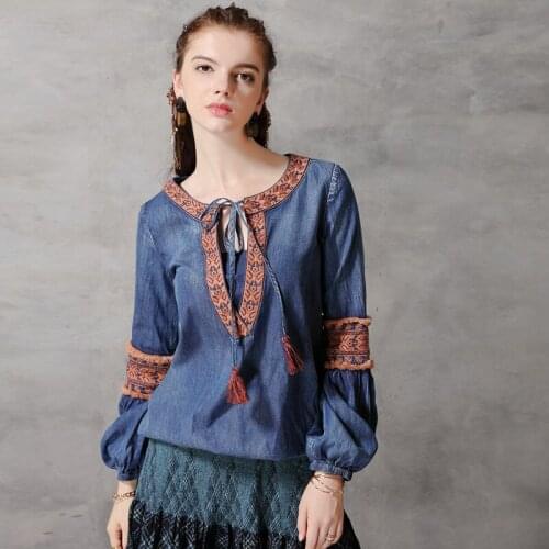 Женские джинсовые рубашки DUISNENA China At AliExpress