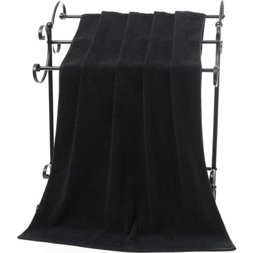 Cotton Black Bath Towel for Adults Home Thicken 140*70 Cm Bathroom Towel Bath Towels High Absorbent summer swimming sbort