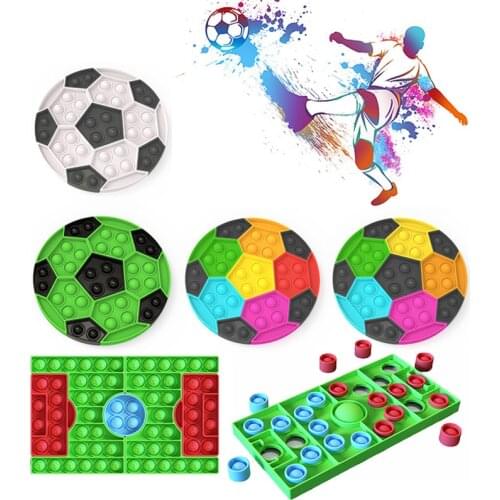 BIG Size Pop Fidget Reliver Stress Toys Football European Cup Puzzle Push Bubble Anti-stress Adult Childrens Toy Relieve Autism