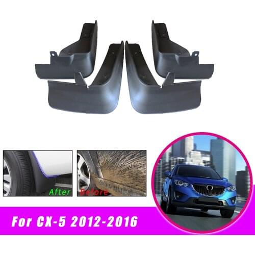 Custom Car Mud Guards For Mazda CX-5 2012-2014 2015 2016 Front Rear Splash Guards Over Fender Kit Car Styling Fender Accessories