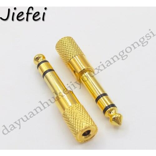 3Pcs New Jack 6.35mm 1/4" Male To 3.5mm 1/8" Female Audio Converter 6.35 to 3.5 stereo terminal plug headphone adapter