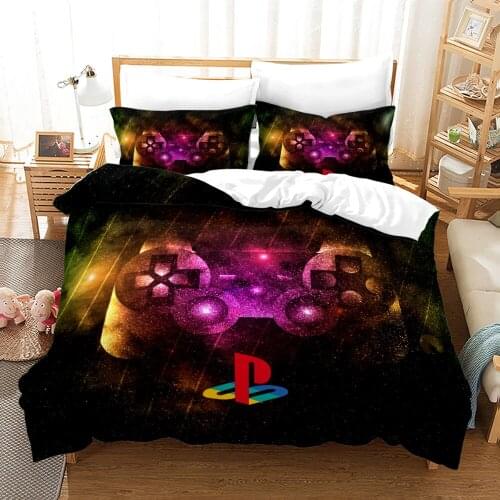2021 New Playstation Gamepad Gamer Bedding Set Kids Quilt Cover Game 3D Printed Bed Child Bedroom Duvet Cover King Queen Size