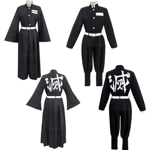 Anime Costumes Demon Slayer Cosplay Costume Ghost Squad Ordinary Member Uniform League Organization Black Clothing
