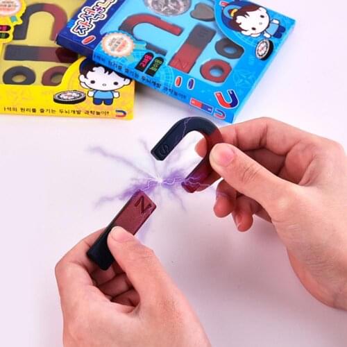 Magnet Toy Attractive Educational Intellectual Nature Science Experiment toy Teaching Learning Aid Tool DIY Handmade Toys