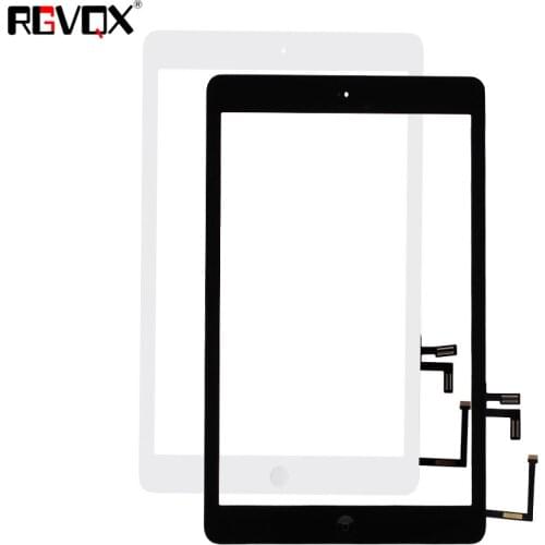 New 2017 Touch Screen Digitizer For Ipad 5 A1822 A1823 Air 3 Screen Front Glass TP IC with Home Button Adhesive