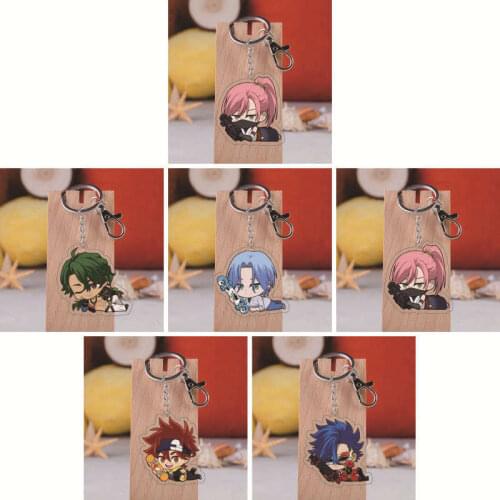 SK8 The Infinity Keychain Reki Kyan Langa Hasegawa Miya Cherry Blossom Joe Anime Acrylic Key Ring Pendant Cartoon Key Holder
