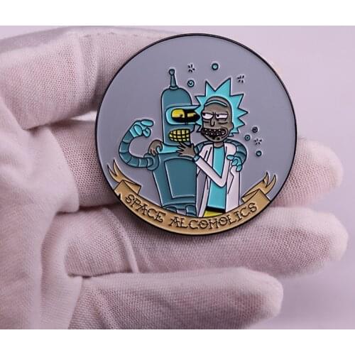 Space alcoholics pin