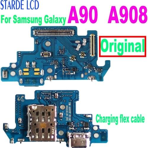 USB Charging Port Connector Board Parts Flex Cable With Microphone Mic For Samsung Galaxy For Samsung Galaxy A90 5G A908 A908N