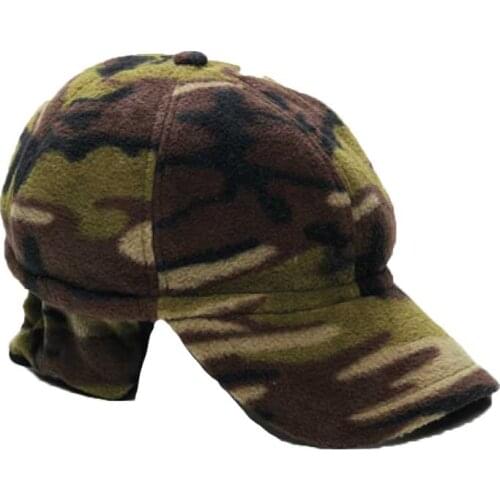 Hat cap fleece unlined winter snow visor earmuffs cold