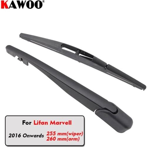 KAWOO Car Rear Wiper Blades Back Window Wipers Arm For Lifan Marvell Hatchback (2016 Onwards) 255mm Auto Windscreen Styling