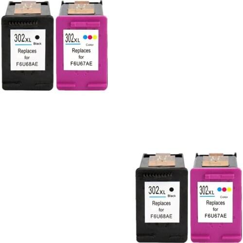 LuoCai compatible ink cartridges For HP302 For HP 302 XL DeskJet 1110 2130 Envy 4520 NS45 Officejet 3630 3830 4650 printer 302XL