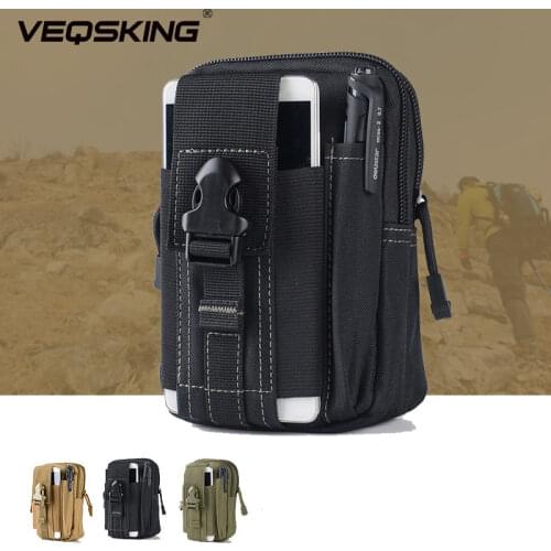 Waterproof Nylon Tactical Waist Outdoor Hunting Bag Men Tactical Pouch Belt Waist Bag Running Pouch Travel Camping Hiking Bags