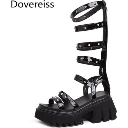 Summer Women Mesh Buckle Sandals Fashion Sexy New Sandals Waterproof Gladiator Back Zipper Consice 35-43