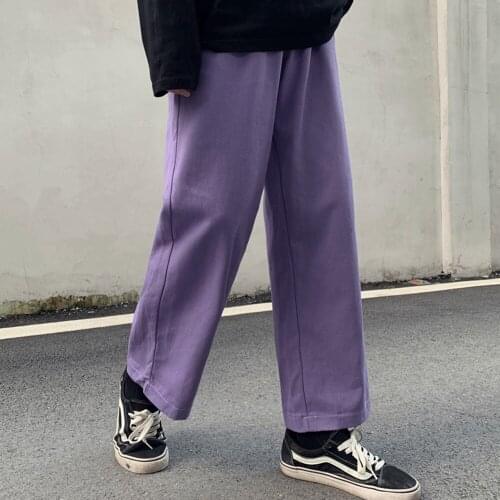 Women Casual Pants Solid Straight Loose Safari Style Spring Autumn Trousers Streetwear All-match Korean Vintage Retro Ulzzang