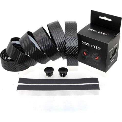 1 Pair Cycling Road Bike Handlebar Tape EVA PU Bar Tape Anti-skid Wrap With 2 Bar Plug