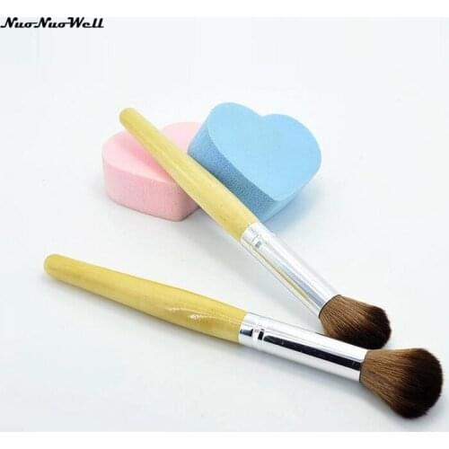 1PC Kabuki Makeup Powder Brush Professional Soft Natural Bristles Makeup Pen Blending Uniform Blusher Highlighter Brush