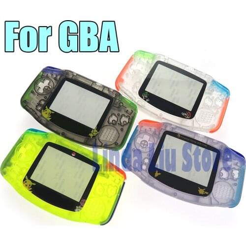 10sets Full Set Housing Shell with Button Screen Lens rubber pads Screws for Game Boy Advance Console FOR GBA Dreamy