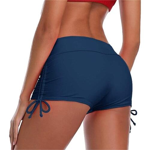 2021 Bikini Pants Bandage Womens Sexy Bikini Bathing Suit Female Swimwear Swimming Trunks Women Adjustable Waist Panties #T2P