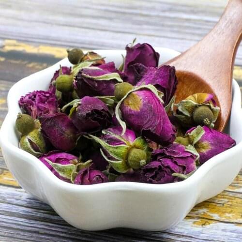 2021 Purple Rose Buds Dried Flower Floral Herbal