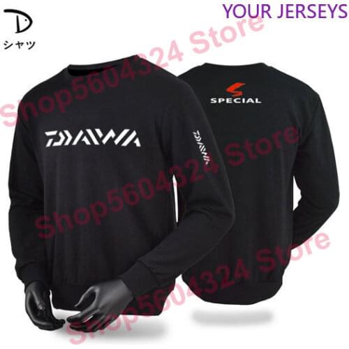 2021 Thermal Fishing Sweater DAWA Thickening Winter Fleece Fishing Jersey Breathable Anti-uv Sun Long Sleeve Fishing Sweatshir