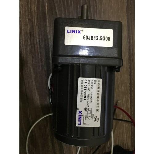3 lines Constant speed LINIX Geared Motor 60JB12.5G08 YN60-220-10 new original YN60-10 220V