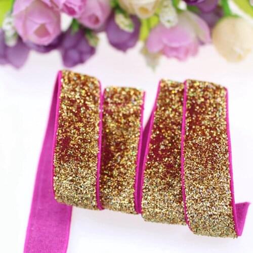 5/8" frosted glitter elastic LB-583 for accessaries, 150yards/roll