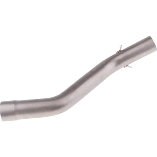 51mm Motorcycle Muffler Middle Connect Pipe for Kawasaki Ninja ZX6R 2009-18