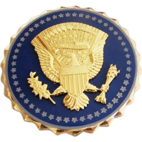 US UNITED STATES ARMY E PLURIBUS UNUM WITH EAGLE SHIELD STARS IDENTIFICATION PIN BADGE