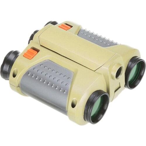 4x30 Binocular Telescope Pop-up Light Night Vision Scope Viewer Binoculars Novelty Children Kid Educational Toys Gifts