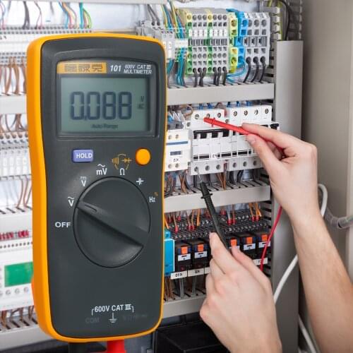 FLUKE Palm-sized Digital Multimeter Mini ESR Meter AC/DC Voltmeter 6000 Counts Voltage Meter Continuity Test Capacitor Tester