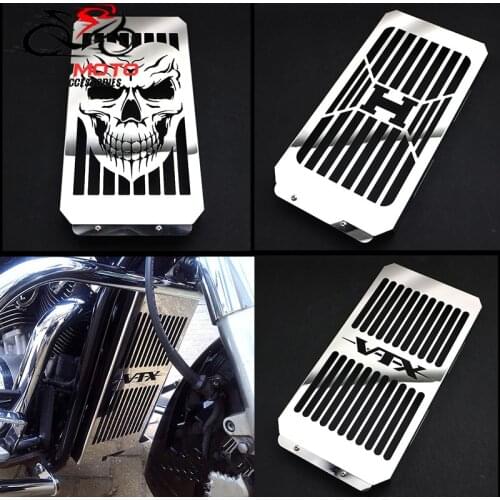 Motorcycle Engine Skull Radiator Grill Cover For Honda VTX1800 VTX1800C VTX1800F VTX1800N VTX1800R VTX1800S VTX1800T 2002 - 2008