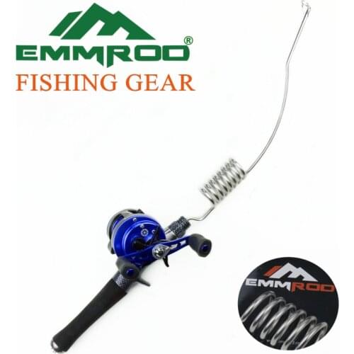 2016 New EMMROD stainless Spincasting Rod Combos Telescopic Fishing Rod with Reel Combo Sea Saltwater Freshwater Kit Fish Rod