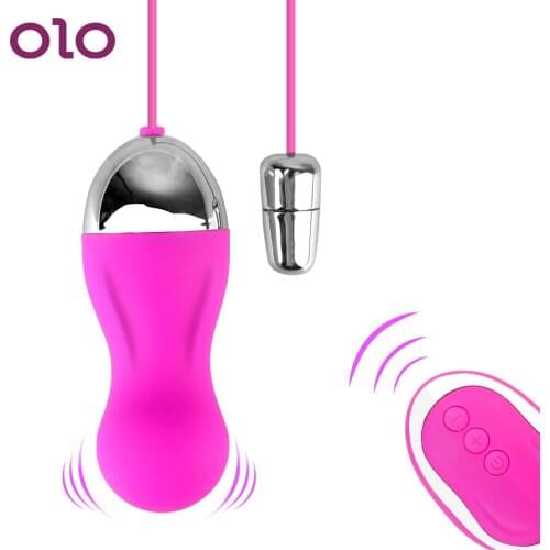 OLO 10 Frequency Wireless Remote Control Vaginal Ball Vibrator Powerful Female Masturbation Vbrating Jumping Egg Kegel Ball