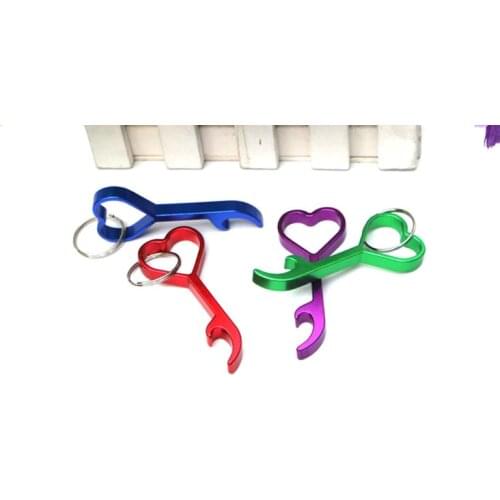 Personalized Wedding Gift for Guest Love Heart Keychain Bottle Opener Custom Bride & Groom Personalised Wedding Favour Key Rings