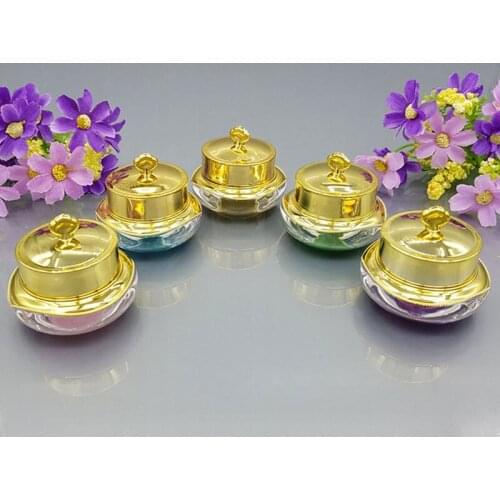 10g Crown Shape Plastic Refillable Bottles Pot Bottles Makeup Jar Travel Face Cream Lotion Cosmetic Container F20173619