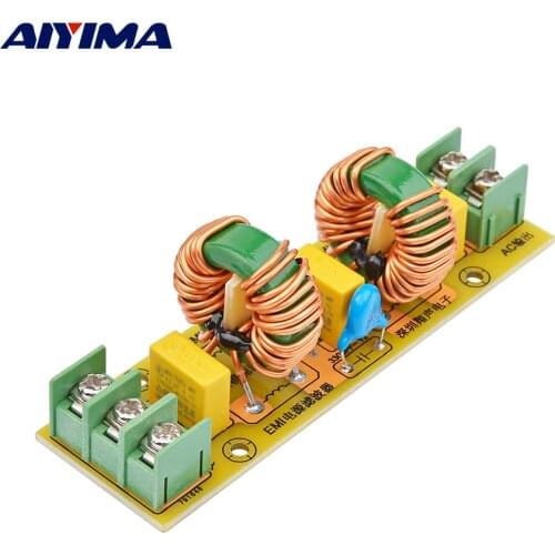 AIYIMA 18A EMI Power Filter Board AC Power Filter Power Supply Anti-interference For Speaker Amplifier Diy