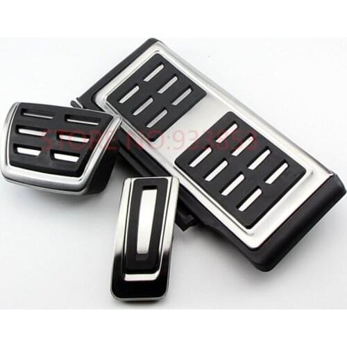 Stainless steel Car Pedal Foot Rest Pedals Plate Cover For Octavia A7 VW Golf 7 MK7