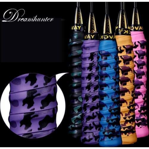 Camouflage Printed Tennis Hand Sweat band Anit-Slip Breathable Over Grips Badminton Rope Skipping Racket Grips