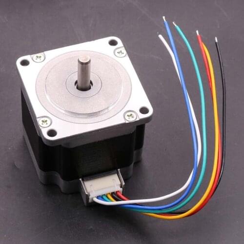Nema 23 Stepper Motor Shinano 57 Motor 2-phase 6-wire 0.8Nm(112oz.in) 1.9A 48.5mm Nema23 Step Motor 1.8° For CNC Milling Machine