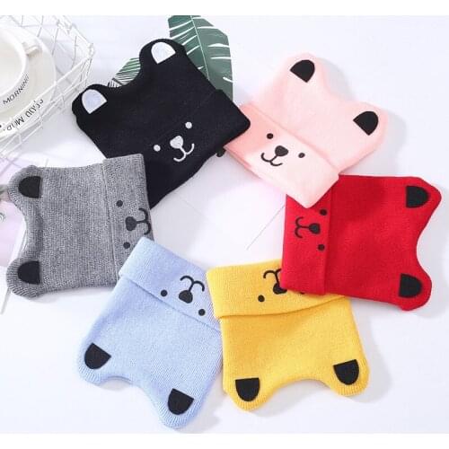 Cute Cartoon Bear Hats For Baby Girl Warm Beanie Cap For Baby Boys Toddler 3D Ears Gift Bucket Hats Photography Accessory 6Color