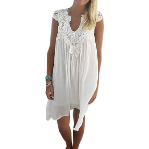 TAMBU White Summer Dresses