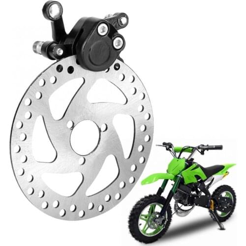 Motorcycle Brakes Aluminum Alloy Mini Scooter Rear Disc Brake Set Brake Disc+Brake Caliper for Rotors SUVs